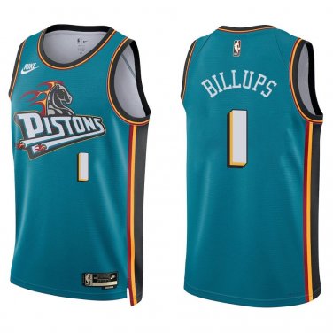 Pistons #1 Chauncey Billups Teal Swingman Jersey