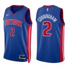 Pistons #2 Cade Cunningham Royal Blue Swingman Jersey