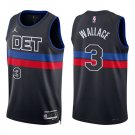 Pistons #3 Ben Wallace Black Statement Swingman Jersey