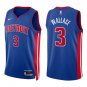 Pistons #3 Ben Wallace Royal Blue Swingman Jersey