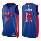 Pistons #12 Tobias Harris Royal Blue Swingman Jersey