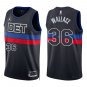 Pistons #36 Rasheed Wallace Black Statement Swingman Jersey