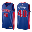 Pistons #40 Bill Laimbeer Royal Blue Swingman Jersey