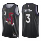 Raptors #3 Brandon Ingram Black City Swingman Jersey