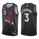 Raptors #3 Damon Stoudamire Black City Swingman Jersey
