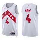Raptors #4 Chris Bosh White Swingman Jersey