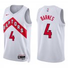Raptors #4 Scottie Barnes White Swingman Jersey