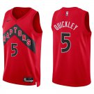 Raptors #5 Immanuel Quickley Red Swingman Jersey