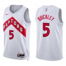 Raptors #5 Immanuel Quickley White Swingman Jersey