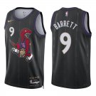 Raptors #9 RJ Barrett Black City Swingman Jersey