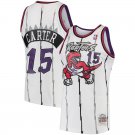 Raptors #15 Vince Carter White Classic 1995 96 Jersey