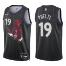 Raptors #19 Jakob Poeltl Black City Swingman Jersey