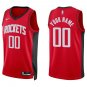 Rockets #00 Custom Name And Number Red Swingman Jersey
