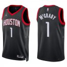 Rockets #1 Tracy McGrady Black Statement Swingman Jersey