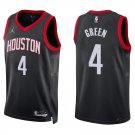 Rockets #4 Jalen Green Black Statement Swingman Jersey