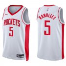 Rockets #5 Fred VanVleet White Swingman Jersey