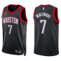 Rockets #7 Cam Whitmore Black Statement Swingman Jersey