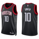 Rockets #10 Jabari Smith Black Statement Swingman Jersey