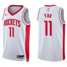 Rockets #11 Yao Ming White Swingman Jersey