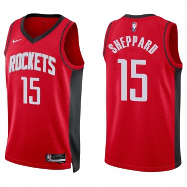 Rockets #15 Reed Sheppard Red Swingman Jersey