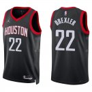 Rockets #22 Clyde Drexler Black Statement Swingman Jersey