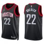 Rockets #22 Clyde Drexler Black Statement Swingman Jersey