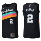 San Antonio Spurs #2 Dylan Harper Black Rainbow Jersey
