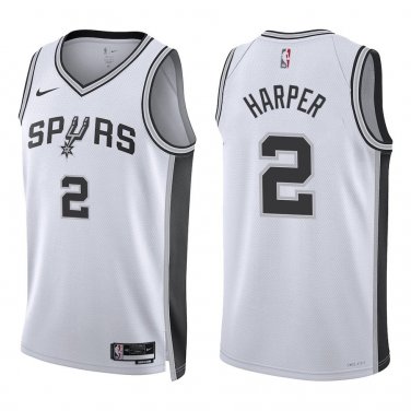 San Antonio Spurs #2 Dylan Harper White Jersey