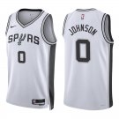 Spurs #0 Keldon Johnson White Swingman Jersey