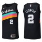Spurs #2 Kawhi Leonard Black Rainbow Swingman Jersey