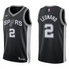 Spurs #2 Kawhi Leonard Black Swingman Jersey