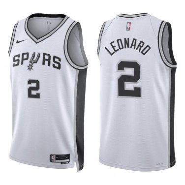 Spurs #2 Kawhi Leonard White Swingman Jersey