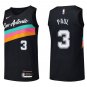 Spurs #3 Chris Paul Black Rainbow Swingman Jersey