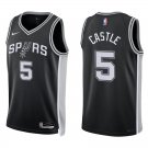 Spurs #5 Stephon Castle Black Swingman Jersey