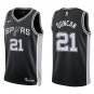 Spurs #21 Tim Duncan Black Swingman Jersey