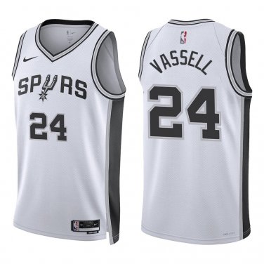 Spurs #24 Devin Vassell White Swingman Jersey