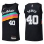 Spurs #40 Harrison Barnes Black Rainbow Swingman Jersey