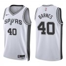 Spurs #40 Harrison Barnes White Swingman Jersey