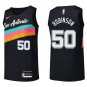 Spurs #50 David Robinson Black Rainbow Swingman Jersey