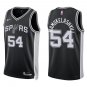 Spurs #54 Sandro Mamukelashvili Black Swingman Jersey
