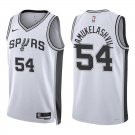 Spurs #54 Sandro Mamukelashvili White Swingman Jersey