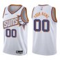 Suns #00 Custom Name And Number White New Swingman Jersey