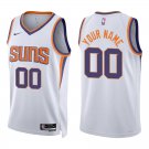 Suns #00 Custom Name And Number White Swingman Jersey