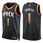 Suns #1 Devin Booker Black Statement Swingman Jersey