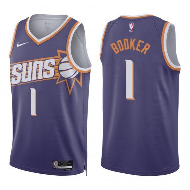 Suns #1 Devin Booker Purple New Swingman Jersey