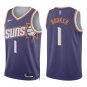 Suns #1 Devin Booker Purple New Swingman Jersey