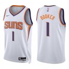 Suns #1 Devin Booker White Swingman Jersey