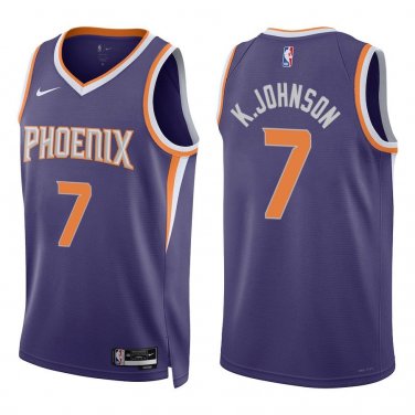 Suns #7 Kevin Johnson Purple Swingman Jersey