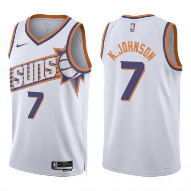 Suns #7 Kevin Johnson White New Swingman Jersey
