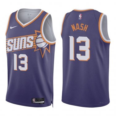 Suns #13 Steve Nash Purple New Swingman Jersey